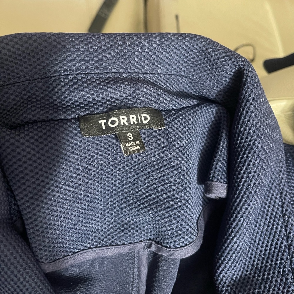 Women's TORRID Navy Jacket - Picture 15 of 16